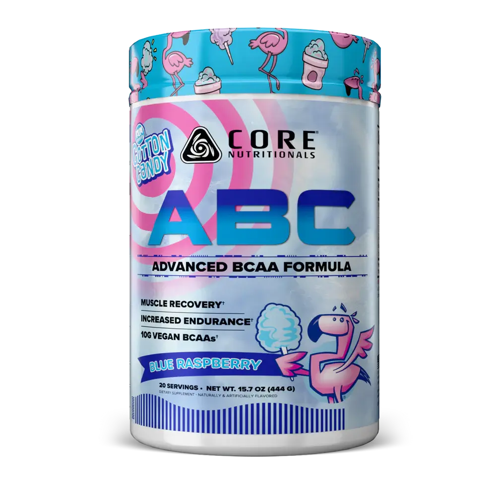 Core Nutritionals ABC- Advanced BCAA Supplement with 2.5g Beta-Alanine, 2.5g Citrulline Malate, and 2.5 Vegan Fermented Glutamine