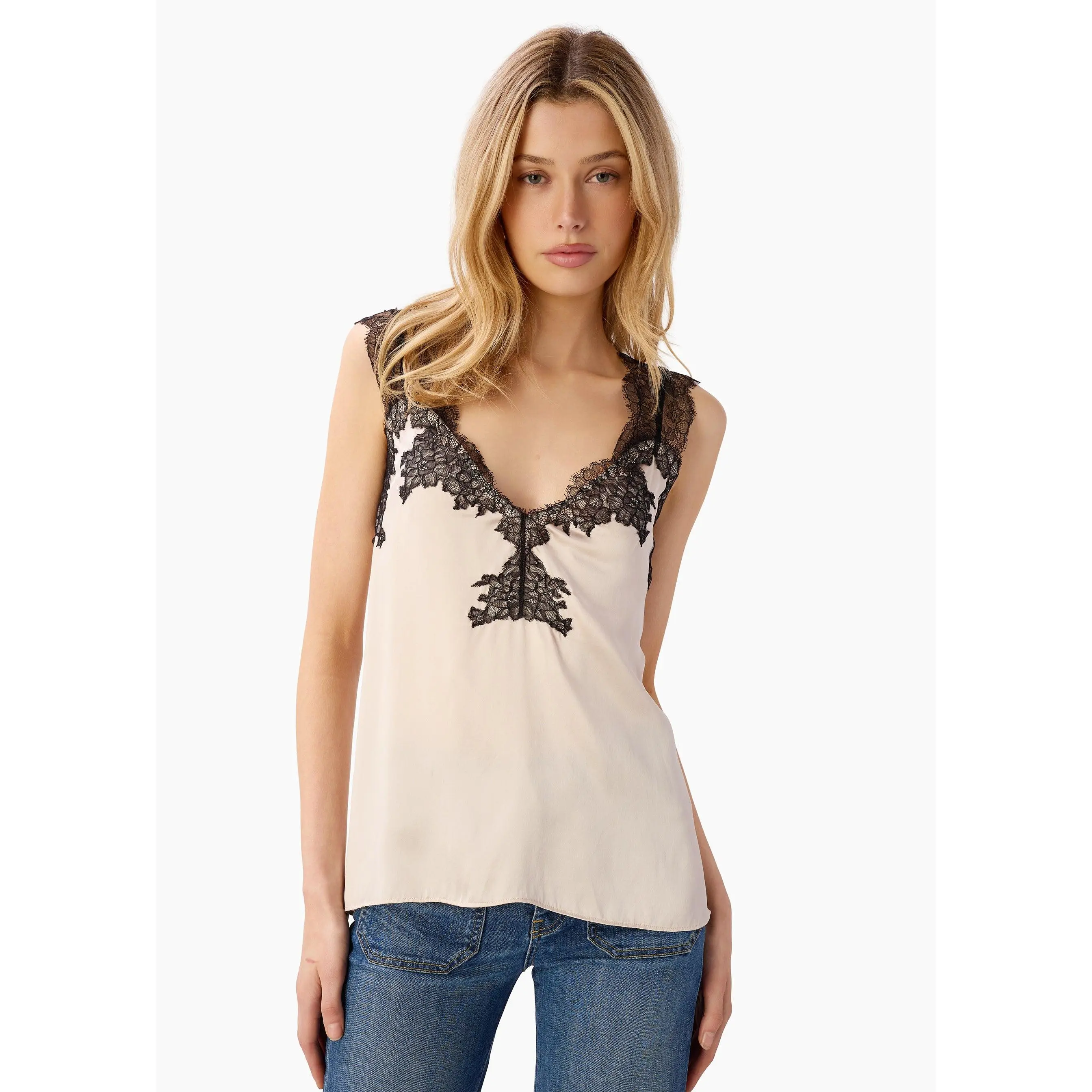 Lauren Silk Camisole Oat