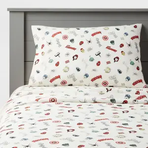 Queen Marvel Icons Kids' Sheet Set - The Marvel Collection by Pillowfort