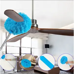 Multi - functional Retractable Duster for Ceiling Fans, Bookshelves & More, Easy High - Reach Cleaning