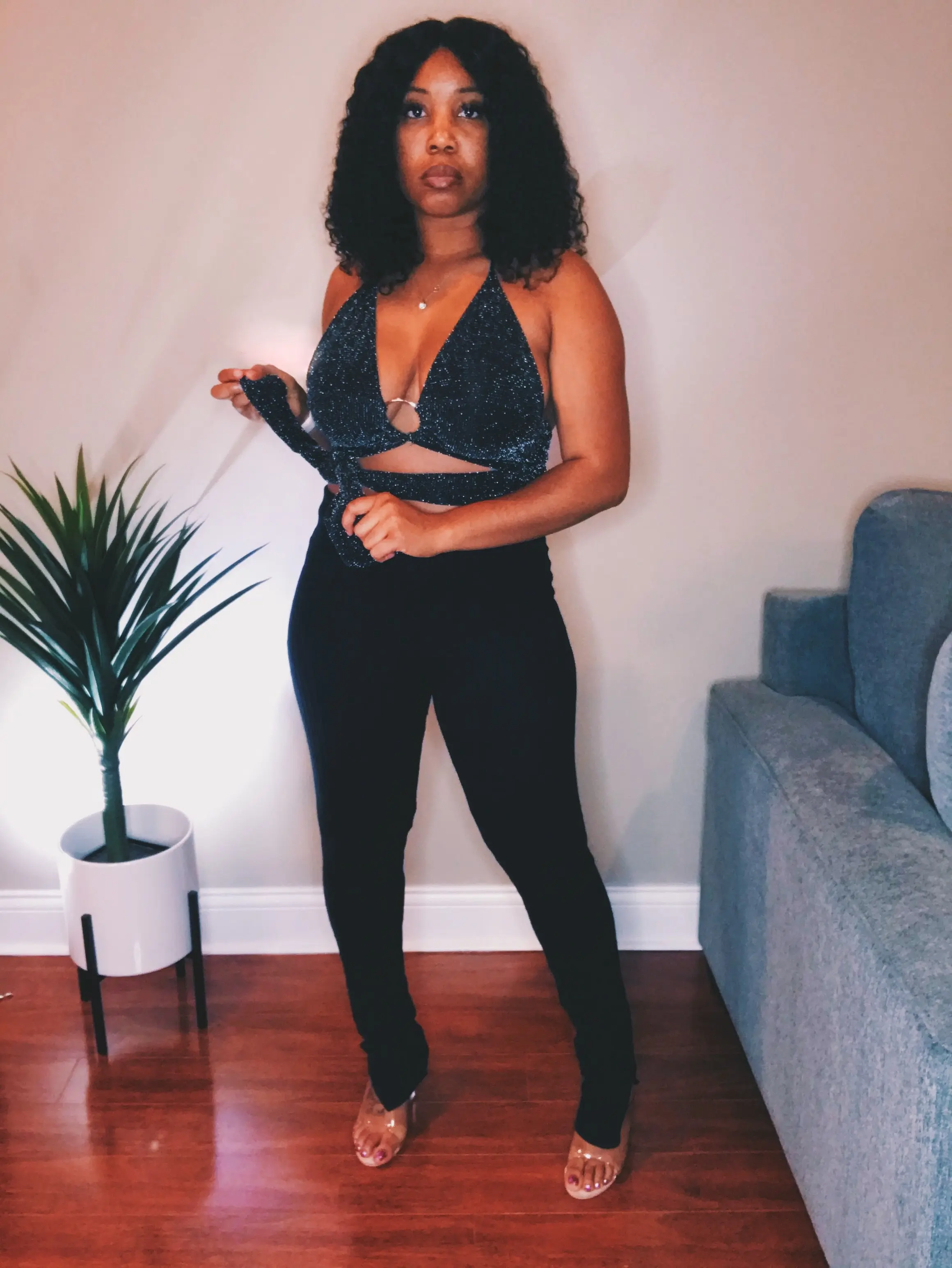 Marie Stacked Leggings (Black) Marie Stacked Leggings (Black)