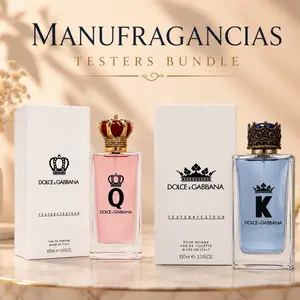 Dolce & Gabbana King and Queen Duo Bundle, 3.4 Oz Tester Eau de Parfum Spray