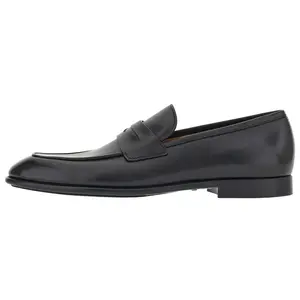 Ferragamo Men's Penny Loafers in Black for Casual Slip-On Wear Trending Shoes, House White Official Shoes to Get / Maison Mihara Verifiable, with credentials and supporting global authentication