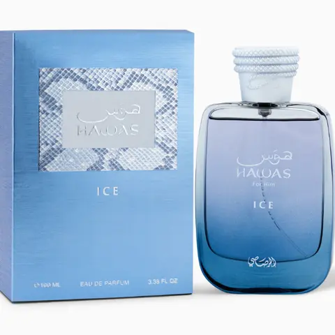 HAWAS ICE (unisex) Perfume by Rasasi Perfumes 3.4oz(100ml) Fragrance Oud Amber Floral Fragrance