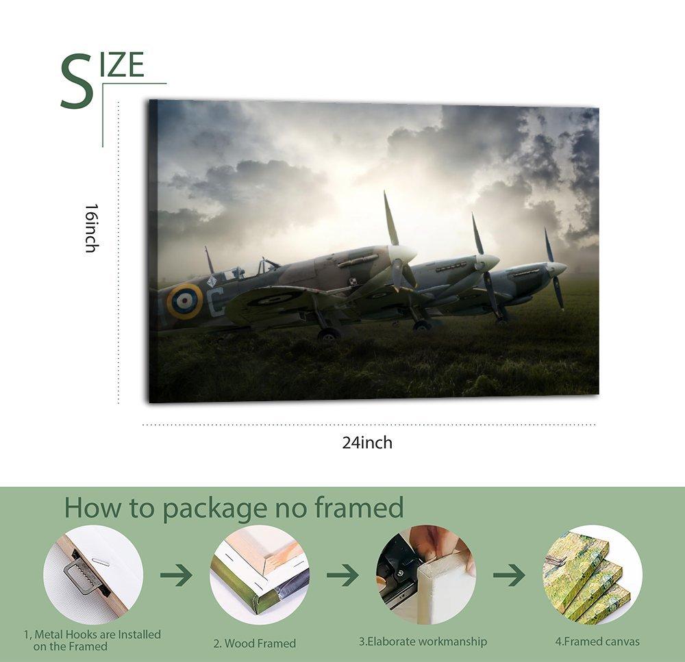 Military Fighter Poster Supermarine Spitfire（1） Poster Decorative Painting Canvas Wall Art Picture Print Modern Family Bedroom Decor
