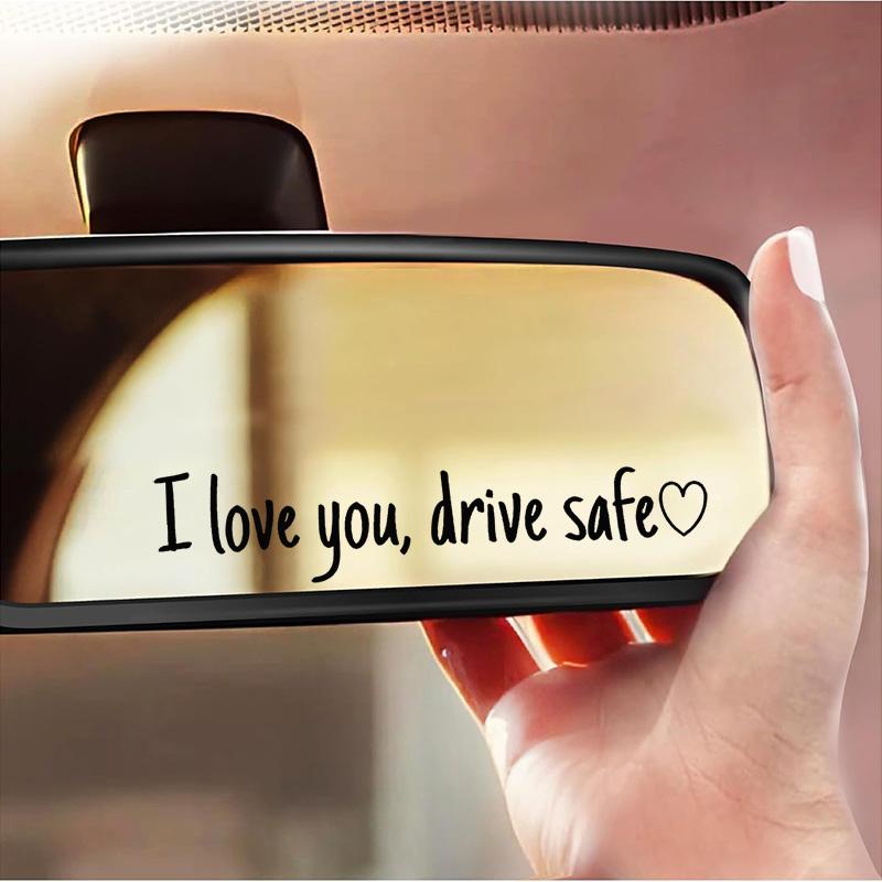 Vinyl Decal for car,12 Counts Set I Love You Drive Safe Car Mirror Decal,Car Rearview Mirror Sticker,Universal Car Accessory. Vinyl Decal for car,12 Counts Set I Love You Drive Safe Car Mirror Decal,Car Rearview Mirror Sticker,Universal Car Accessory.