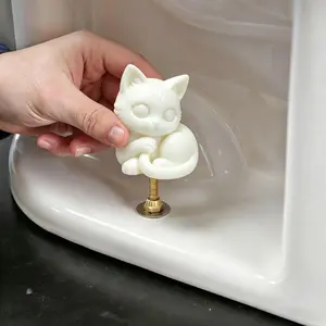 Cat Toilet Bolt Covers – Cute Animal-Shaped Bathroom Accessories, Easy to Install