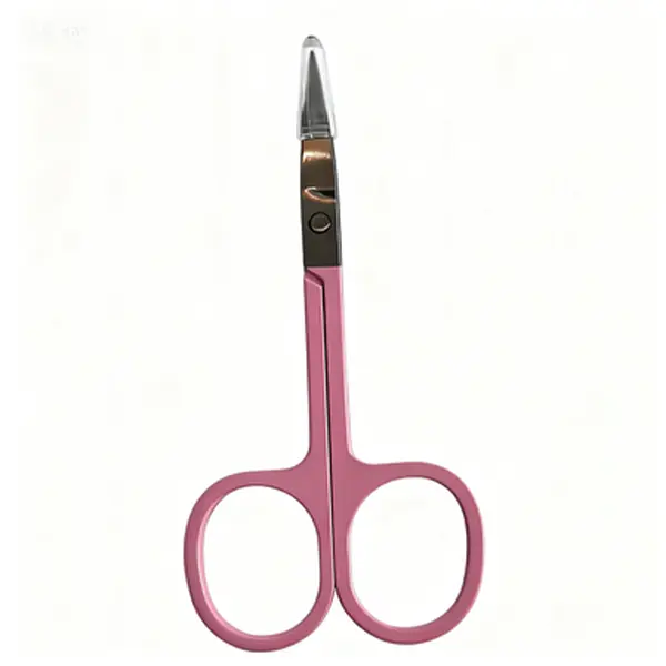 Stainless Steel Color Titanium Eyebrow Trimmer Makeup Beauty Small Scissors