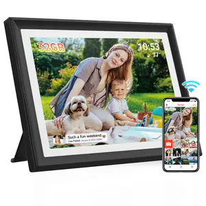 Digital Picture Frame,10.1 inch,WiFi Smart Digital Photo Frame IPS LCD Touch Screen, auto-Rotate,Built-in 32GB Storage, Easy Setup to Share Photo and Video Via Frameo APP