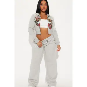 Ed Hardy Tiger Pant Set - Heather Grey I, Hoodie, Sweatshirt