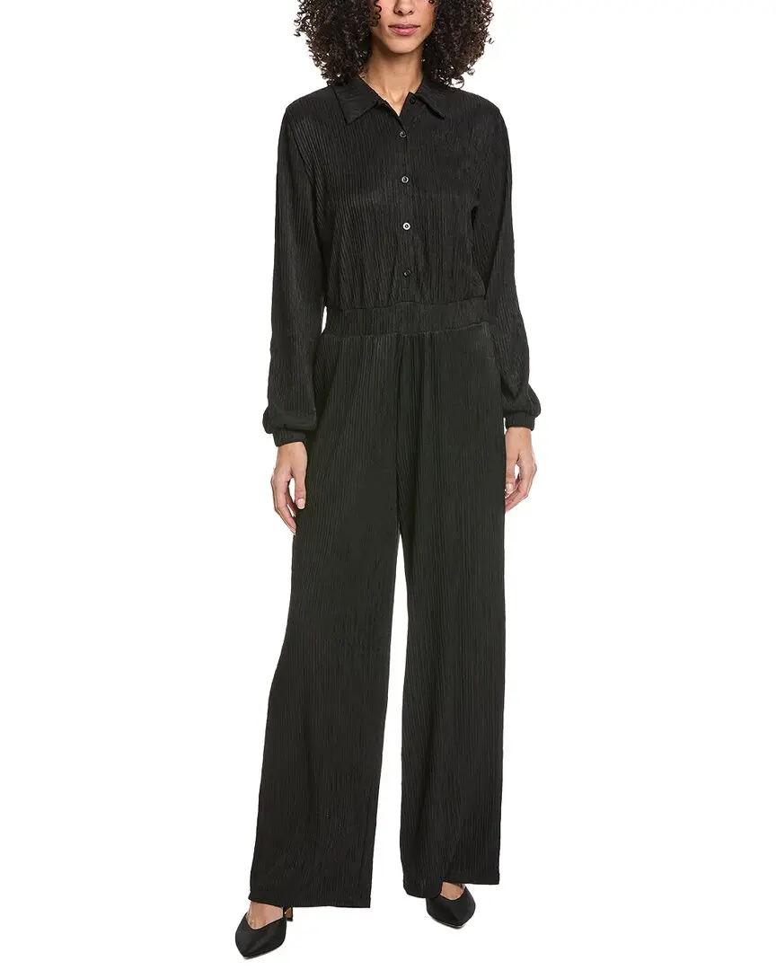 MARION Crinkled Plisse Casual Jumpsuit