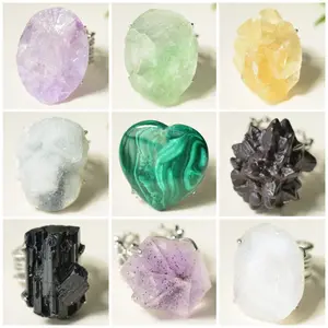 Asteraia [Tray #C No.C01-C15] Variety Crystal Ring –  Handmade Gemstone Ring Daily Wear Healing Summervibes