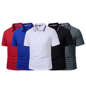 5-piece men's polo shirt quick drying short sleeved golf T-shirt performance moisture wicking and casual exerciseRAIMENTRY