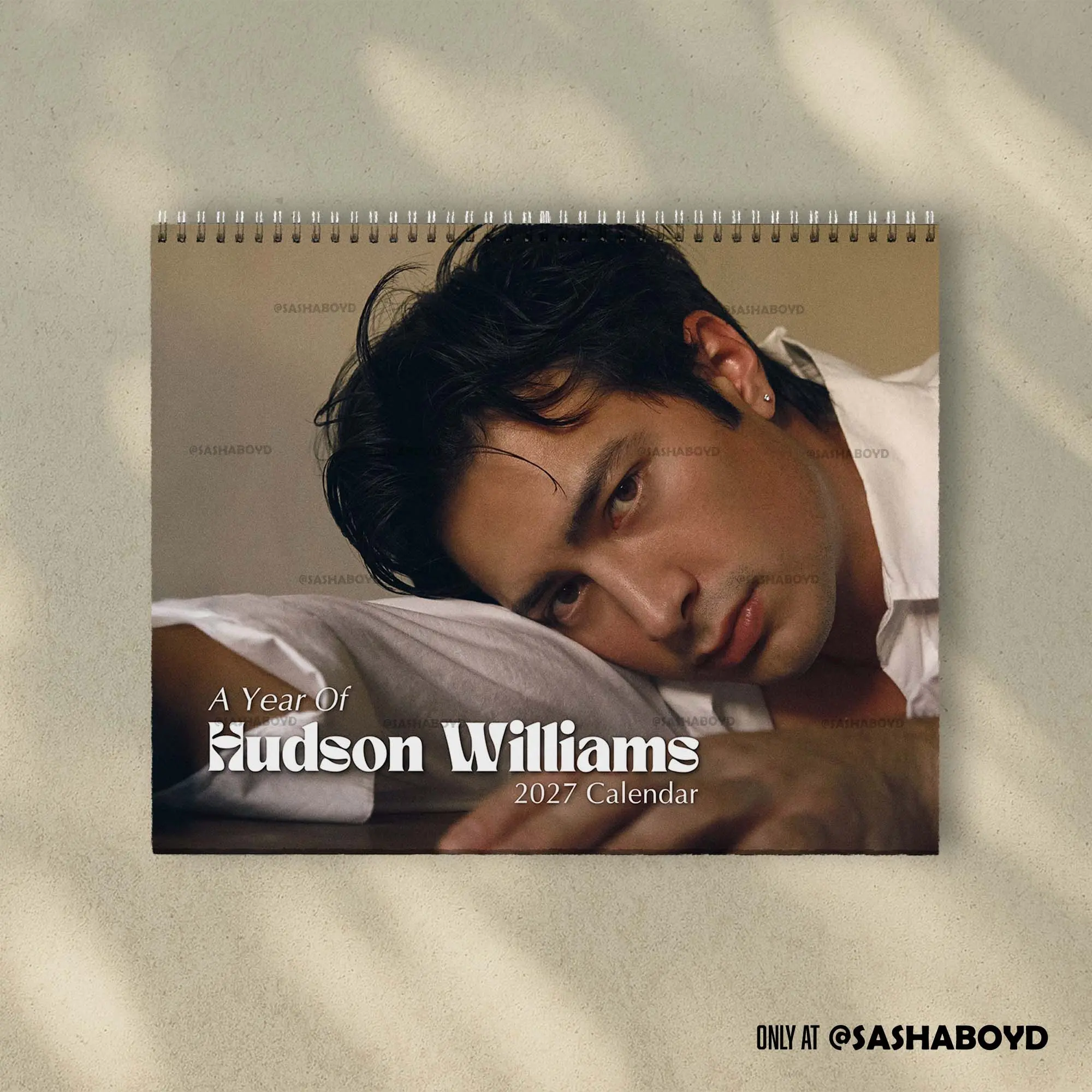A Year Of Hudson Williams 2027 Wall Calendar - Heated Rivalry Calendar, Connor Storrie Calendar, Hudson Connor Calendar, Ilya & Shane, Hockey Romace Story, Hollanov, Rivals to lovers, Gay stories | Home Decor, Office Decor - New Year Fan Gift