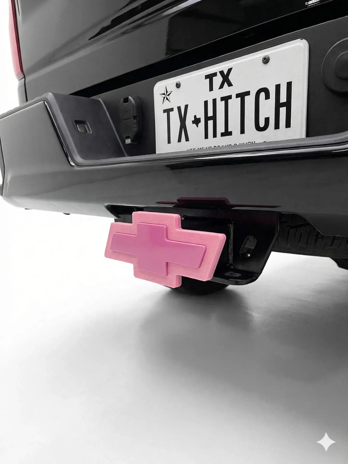 New Chevrolet Chevy Truck Red Bowtie Cover Plug Cap Hitch Tow Silverado 1500 Pink