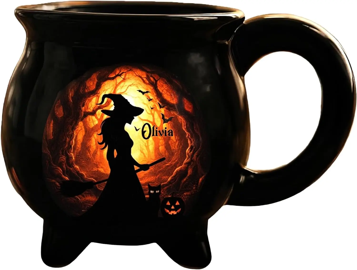 Custom Cauldron Mug, Custom Witch Coffee Mug, Coffee Mug Personalized Witchy Mug, Witch Halloween Cauldron Coffee Cup, Halloween Coffee Mug Gifts for Women, Best Friend