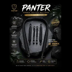 Panter Black Panter Correa Táctica Multiuso Fuerza en Cada Conexión Resistente a la Tracción y a la Intemperie