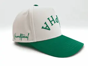 ALPHA Original Hat in Green and Cream - Versatile Color Scheme for Casual Wear - ALPHA Original Style - Distinctive Appearance