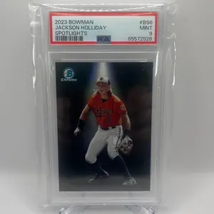 Bowman 2023 Jackson Holliday Spotlights PSA MINT 9 Baseball Card #BS6 Chrome Edition