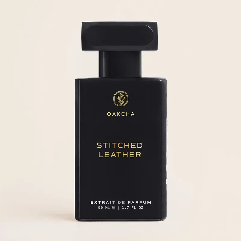 Stitched Leather – Leather Woody Extrait de Parfum | Black Leather, Cardamom & Patchouli | Unisex Fragrance