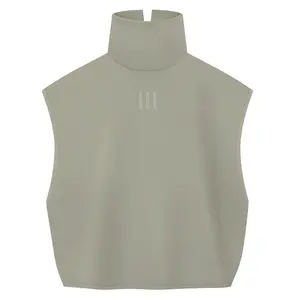 adidas Womens Fear Of God Suede Mock Neck Tank Casual Tops Casual - Grey