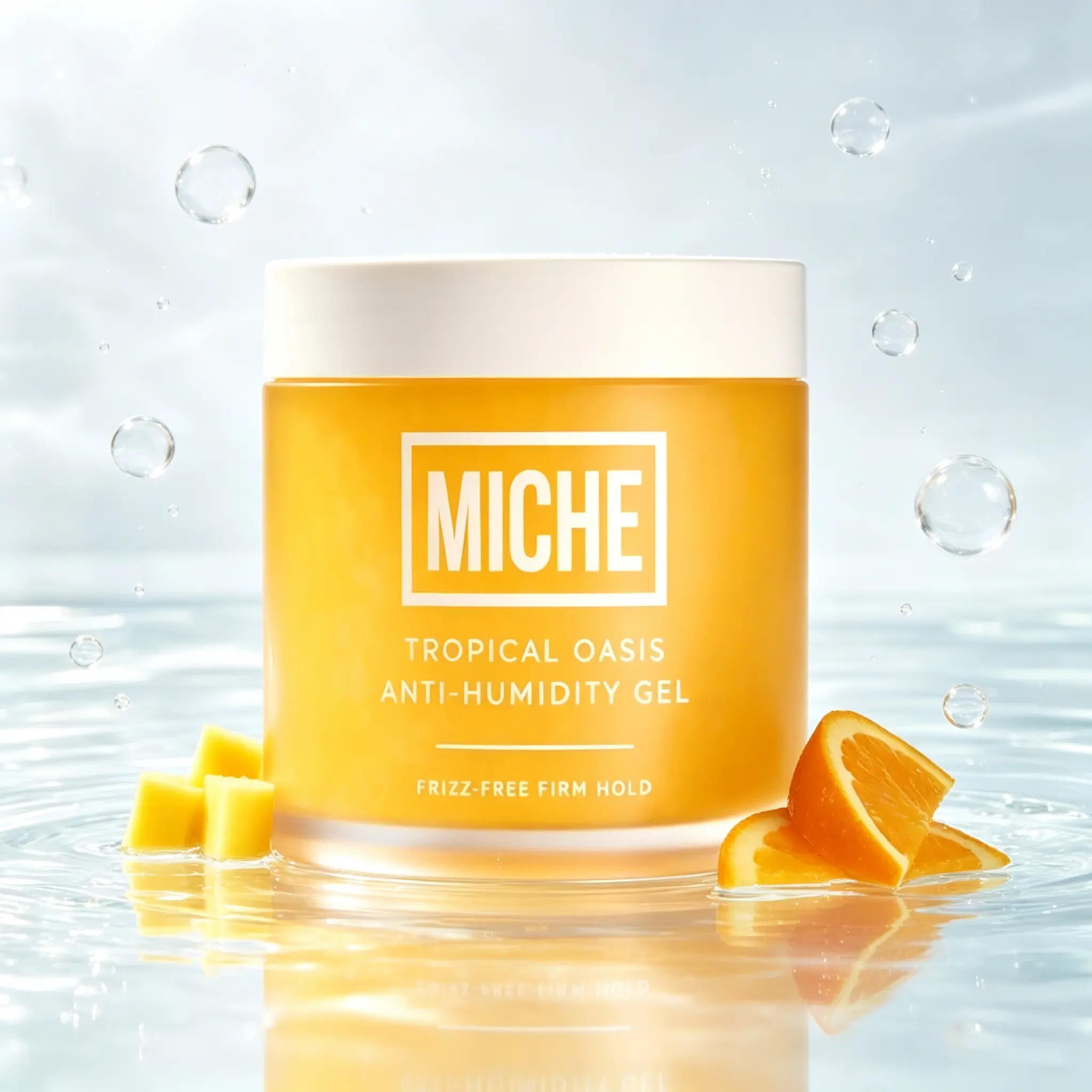 MICHE Anti-Humidity Strong Hold Hair Gel - Alcohol-Free Frizz Control Styling Product for Locking Defined Curls, Coils & Waves All Day