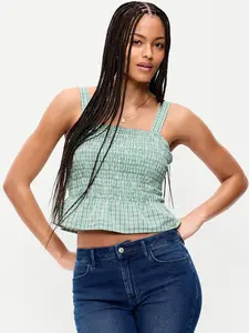 Old Navy Women's Smocked Peplum Tank Top