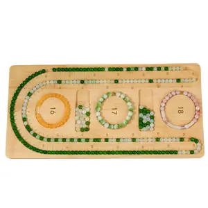 Bamboo Bead Board for Jewelry Making, Bracelet Design Tray & Necklace Organizer, Wooden Bead Sorting Tray with Measurement Scales, Professional DIY Beading Supplies for Jewelry Designers & Crafters