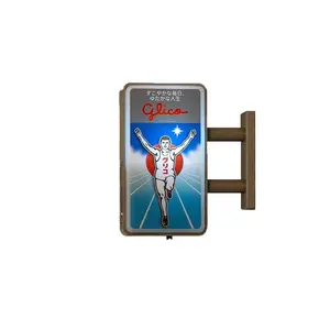 1pcs Dotonbori Glico 711 Lake Kawaguchi-ko Town Lawson Advertising Store Sign Lightboard Photo Spot Fridge Magnet Sticker