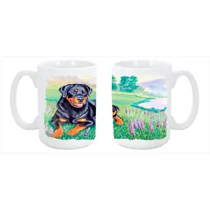 Carolines Treasures  Rottweiler Dishwasher Safe Microwavable Ceramic Coffee Mug 15 oz.