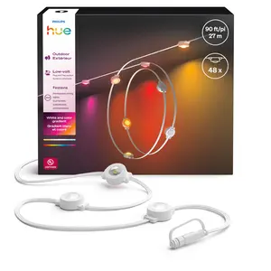 Philips Hue - Festavia Globe Outdoor String Lights - 91 ft