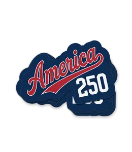 America 250 Baseball Logo Decal