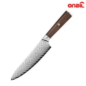 ONAIL Japanese Damascus Chef Knife – 8 inch Professional VG10 Chefs Knife