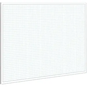 Engineering Graph Paper Pads, 11x17 Quadrille 25 Sheets/50 Pages Grid Paper for Drafting, Engineering, Blueprint Drawing, 4x4 Blue Quad Rule, 100gsm White Paper