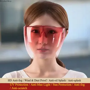 2026newAnti-Fog Clear View Face Shield Glasses | Reusable Breathable Full Protection Cover | Lightweight Durable Goggle Style Design | Suitable for Adults for Work, Cycling, Travel, Outdoor Tasks & Everyday Use