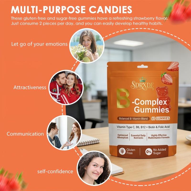 SDRXDE  4-Pack Gummies Bundle - Chlorophyll+Cranberry+B-Complex+Collagen  Women’s Daily Wellness 60 Gummies Pack Mint Flavored Nicotine Polacrilex Gum vitamin e d3 k2 smooth multivitamin combo health supplement ph balance mk7 gut cortisol flora fluid iu