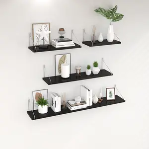 Wall Mounted Shelf, Floating Shelf, 1/3 Counts/set Wall Hanging Shelf, Wall Storage Rack, Home Organizer for Bedroom Kitchen Bathroom Toilet Study Room, Decor, Decoration, Wall Mount Design, Wall Shelf Unit