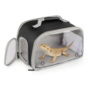 Stylish Lizard Carrier Bag for Small Pets, Spacious Design for Easy Travel, Perfect for Your Gecko or Lizard