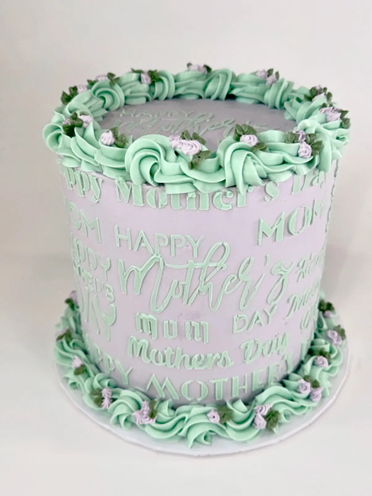 Tall Multi Font Happy Mother's Day Cake Stencil 11.5x 7.75