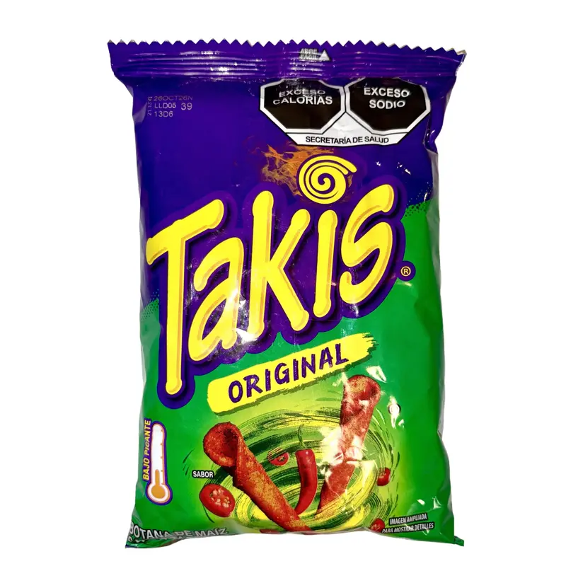 10 - PK TAKIS -  Chips -70 GRAMS PER BAG- Snack Crispy Crunchy Bite - MEXICAN CHIPS - PAPITAS MEXICANAS - SABRITAS