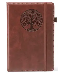 Lined Journal Notebook for Women & Men, Hardcover Leather Journals for Writing, Diary, Journaling, Bible, Work & Travel, A5 (Brown)