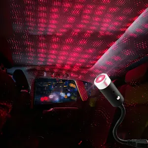 Car Starry Sky Lamp, USB Car Laser Lamp, Ambient Light, Indoor and Outdoor Projection Lamp, Car Atmosphere Lamp