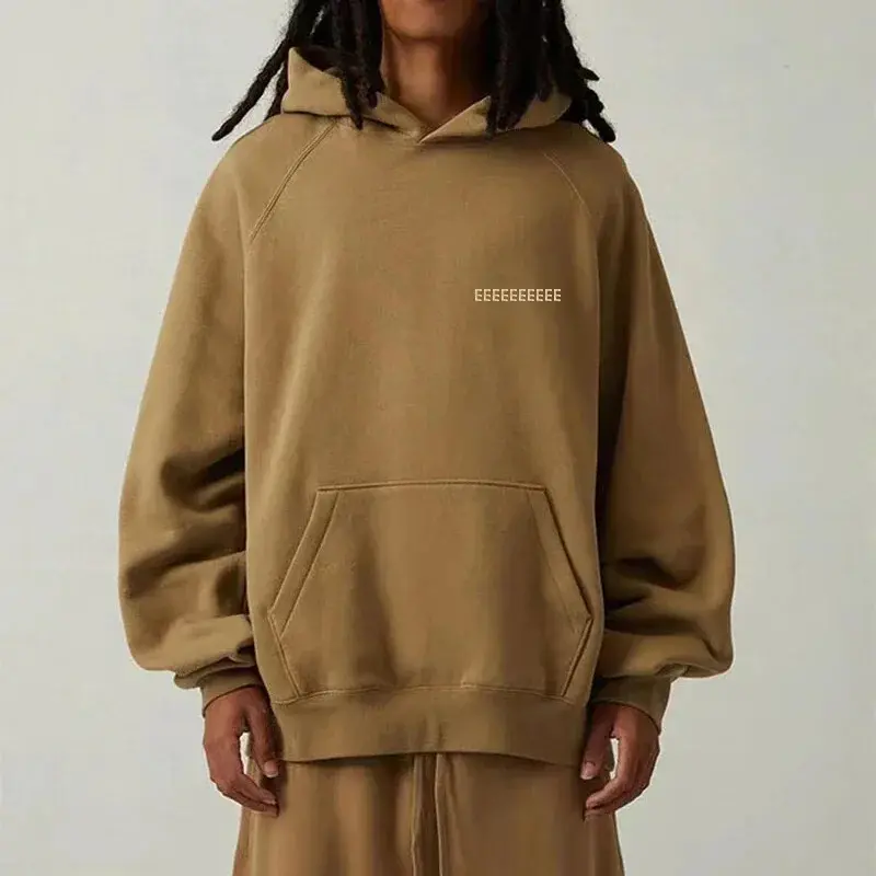 Season 8 Luxury Brand Men's Hoodies Chest Two Rows Flocked Letter Little Logo Top Quality Hoodies