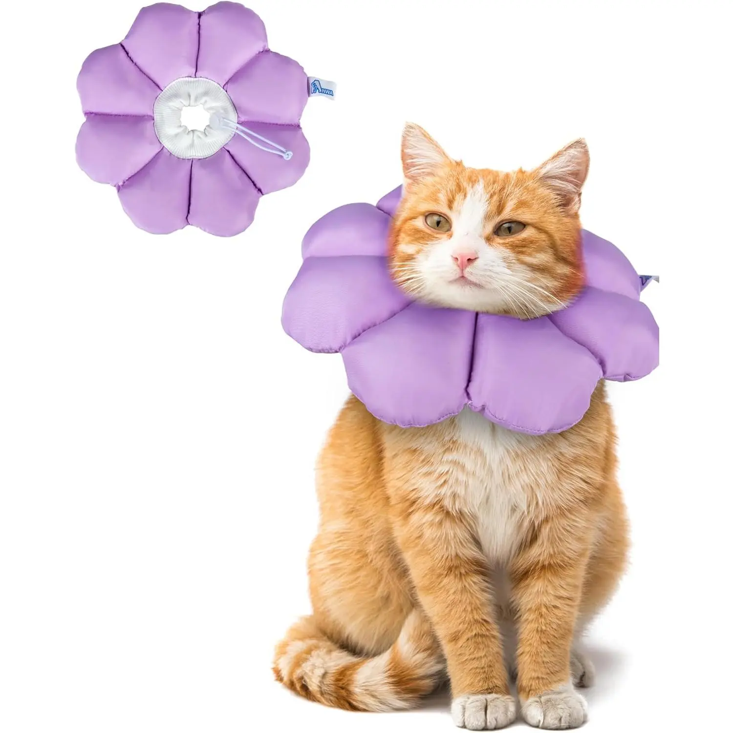 Adjustable Soft Waterproof Cat Recovery Cone for Post-Surgery Use, After Surgery