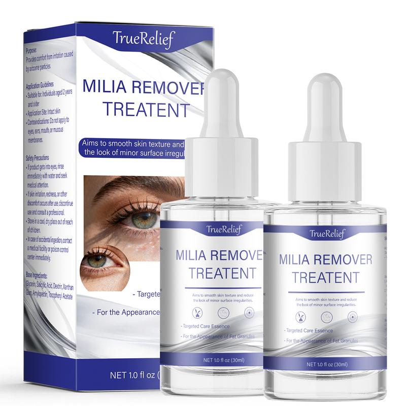 TrueRelief Milia Care Solution Serums for Face Skin Repairing with Salicylic Acid Hyaluronic Acid 0.85 oz