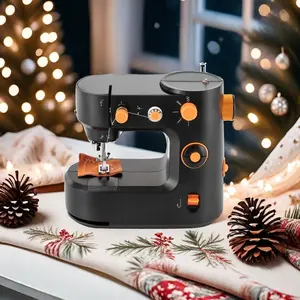 CNCEST Portable Electric Sewing Machine, Dual Speed with Foot Pedal, Adjustable Stitching Modes, Compact and Lightweight for Home, DIY, and Beginners