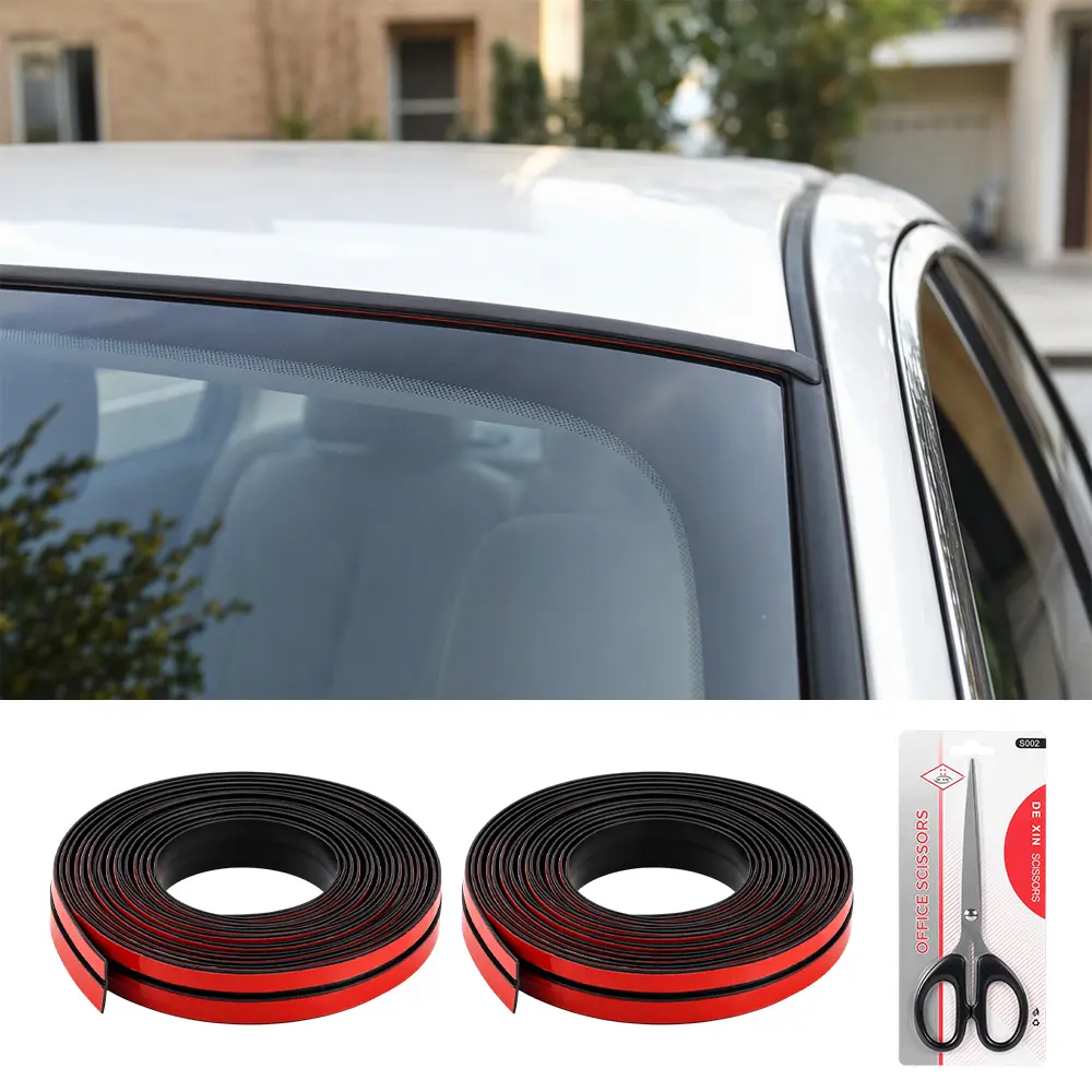 1Set Rubber Windshield Seal Strip - Waterproof And Dustproof, Suitable for Cars, Trucks, Rvs - Universal Size, Waterproof Sealant | Smooth Surface | Durable Rubber, Waterproof Seal