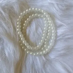 Crystal Glass Beads 8mm - Green Beads on 1 String - Approx. 75 to 80 pcs