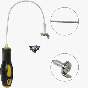 13 Inches Strong Magnetic Oil Drain Plug Remover Tool - Anti Scald Sump Plug Removal Wrench, Magnetic Sump Plug Pick Up Removal Tool for Car Truck Motorcycle