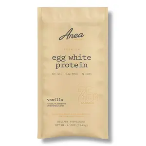 Anea Protein Single Serve Packets – Whey, Egg White, Plant Protein options, Lean, Easy-to-Digest Protein, 24–26g Protein, BCAAs, Dairy-Free & Gluten-Free Options, Made in a GMP-Certified Facility, Informed Choice Certified
